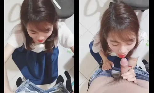 clip sex - Em văn phòng tranh thủ giờ nghỉ trưa đụ anh